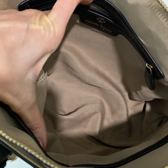 NANETTE LEPORE Taupe Full Zip DOME Tote Handbag - Picture 14 of 15